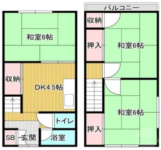 大阪府摂津市正雀2【一戸建】の間取り