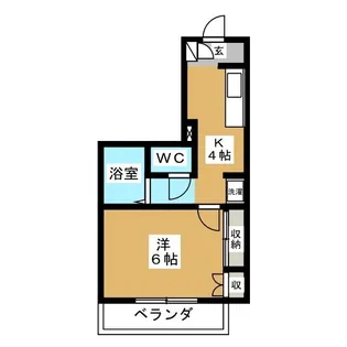 東京都八王子市大横町【マンション】の間取り