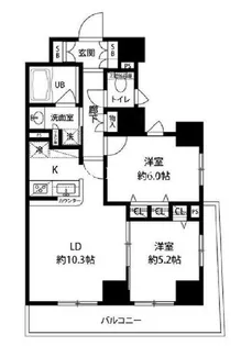 ルクレ日本橋馬喰町【7階】の間取り