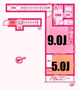 ウィング弘明寺【2階】の間取り