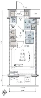 リヴシティ綾瀬WEST【4階】の間取り