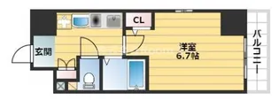 エスリード上本町北【2階】の間取り