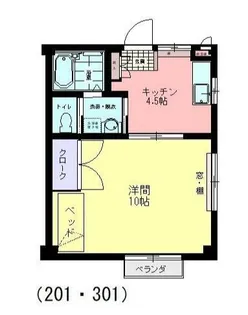 サクセス・ベル【2階】の間取り