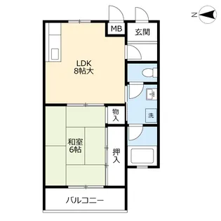 UR田島一丁目【1階】の間取り