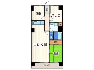 南山ハイム【5階】の間取り