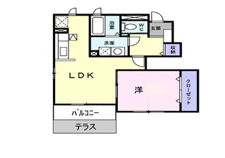 山口県防府市岸津1【アパート】の間取り