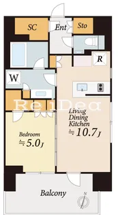 ザ・パークハビオ代々木【3階】の間取り