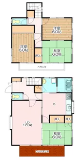 埼玉県坂戸市泉町【一戸建】の間取り