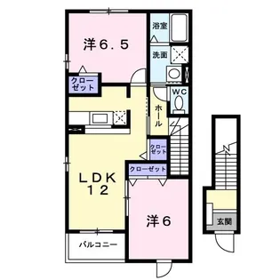 プラシード【2階】の間取り