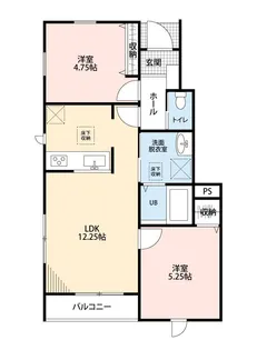リーブルファイン南平野V【1階】の間取り