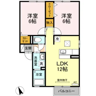 クレストM【1階】の間取り