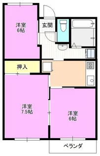 ライオンズマンション【3階】の間取り