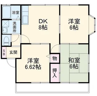 セジュールI【2階】の間取り