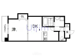 Luxe中書島【2階】の間取り