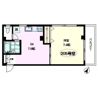 エイリンビル【2階】の間取り