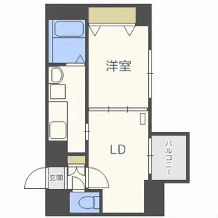 レジディア桑園【10階】の間取り