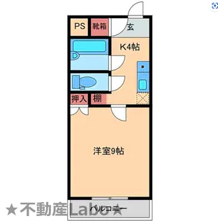 徳島県徳島市応神町古川字戎子野【アパート】の間取り