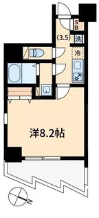 オモチデ扇大橋【4階】の間取り