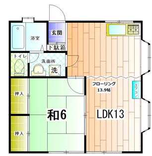 リッチハウスI【1階】の間取り