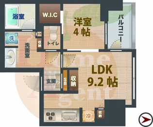 東京都中野区東中野5【マンション】の間取り