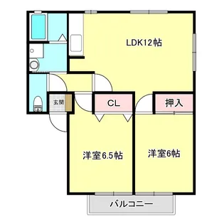 アルカディア【1階】の間取り