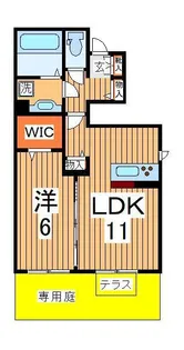 ラポール【1階】の間取り
