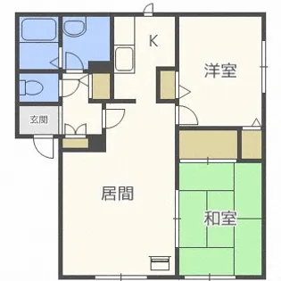 ハイツグレース【1階】の間取り