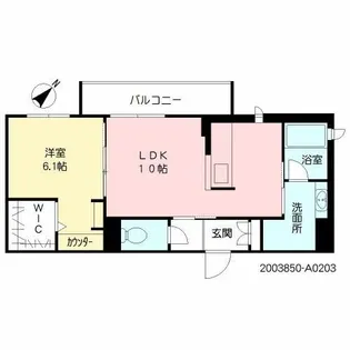 シャーメゾン レゼル【2階】の間取り