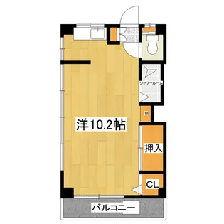 上野ハイツ【3階】の間取り