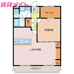ヴィラときわ【3階】の間取り