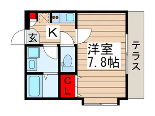 ヴィクトワ-ル新鎌ヶ谷【1階】の間取り