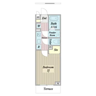 赤星テラス【1階】の間取り