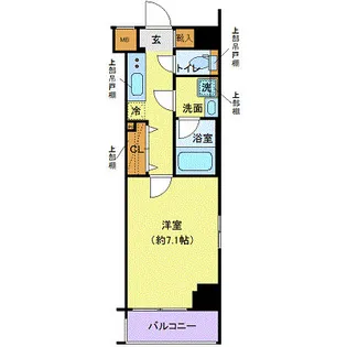 クレヴィスタ板橋西台【7階】の間取り