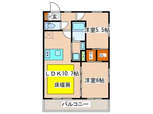 オレンジ・コ-ト【2階】の間取り