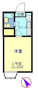 グリーンコート下落合【2階】の間取り