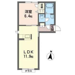 レガシーC【1階】の間取り