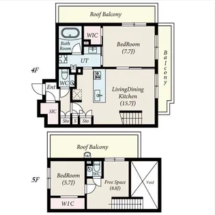 コンポジット新宿柏木の間取り