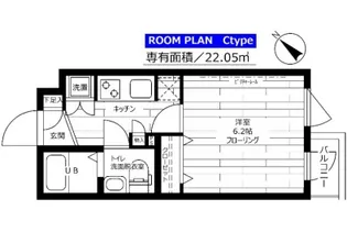 グランドコンシェルジュ蒲田イースト【3階】の間取り