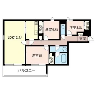 グランドメゾン多摩川【6階】の間取り