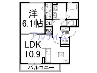 レガーロ河原町【1階】の間取り