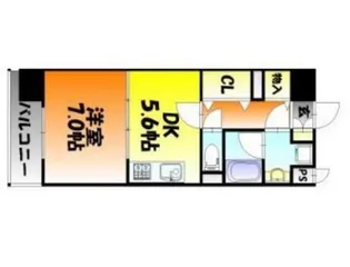 OWLSTYLE UCHISANGE【6階】の間取り