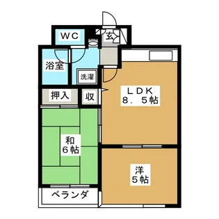 ガーデン欣志ビル【7階】の間取り