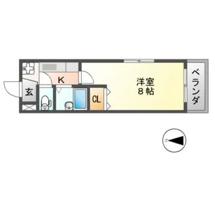 パテオ古市【3階】の間取り