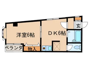 カサデナカノII【2階】の間取り