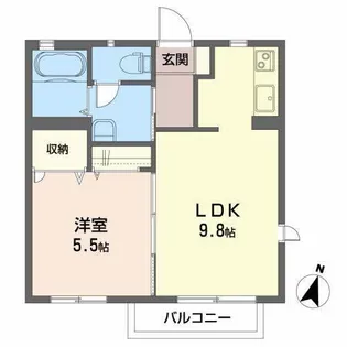 コンフォール・ノイII【2階】の間取り