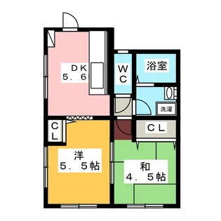 第1秦ハイツ【2階】の間取り