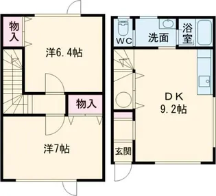 メゾネット双葉の間取り