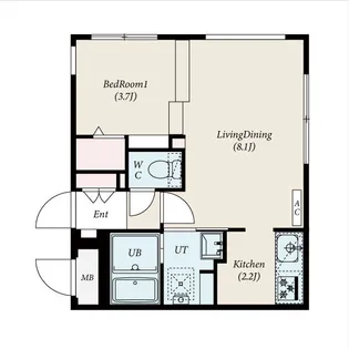 PLATZ新札幌【1階】の間取り