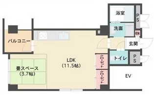 びらしんび【3階】の間取り