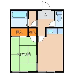 メゾン友朋苑【2階】の間取り